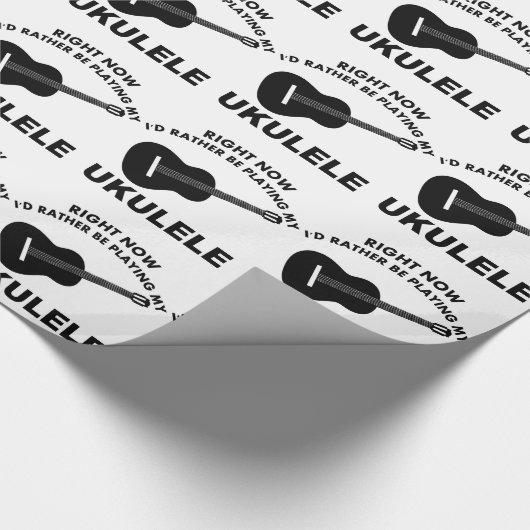 今私はむしろウクレレを遊んでいました ラッピングペーパー (角)