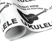 今私はむしろウクレレを遊んでいました ラッピングペーパー (ロールコーナー)