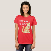 "今私は忙しい"おもしろいな猫の引用文です Tシャツ (正面フル)
