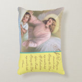 今私は私を伏せ天使祈りの言葉装飾用クッション アクセントクッション (正面(垂直))