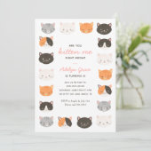 今私を引っ張って猫ガール誕生日 招待状 (スタンド正面)