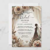 今秋ウッドペーパーリサイクル紙ブライダルシャワー 招待状 (正面)