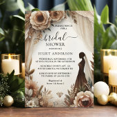 今秋ウッドペーパーリサイクル紙ブライダルシャワー 招待状