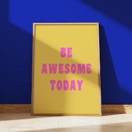 今素晴らし日の感動的高揚ことわざ ポスター