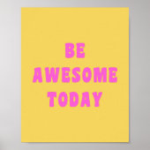 今素晴らし日の感動的高揚ことわざ ポスター (正面)