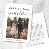 今結婚した後のパーティー写真の結婚発表