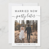 今結婚した後のパーティー写真の結婚発表 (正面)