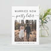 今結婚した後のパーティー写真の結婚発表 (スタンド正面)