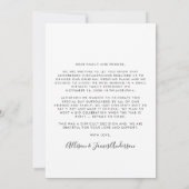 今結婚した後の祝写真の取り消し (裏面)