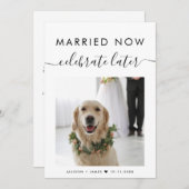 今結婚した後の祝写真の取り消し (正面/裏面)