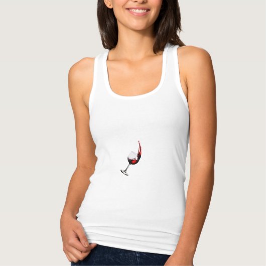 今走すぐワイン後戦車トップ&シャツデザイン タンクトップ (正面)