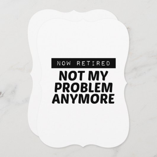 今退職したは 案内状 (正面/裏面)