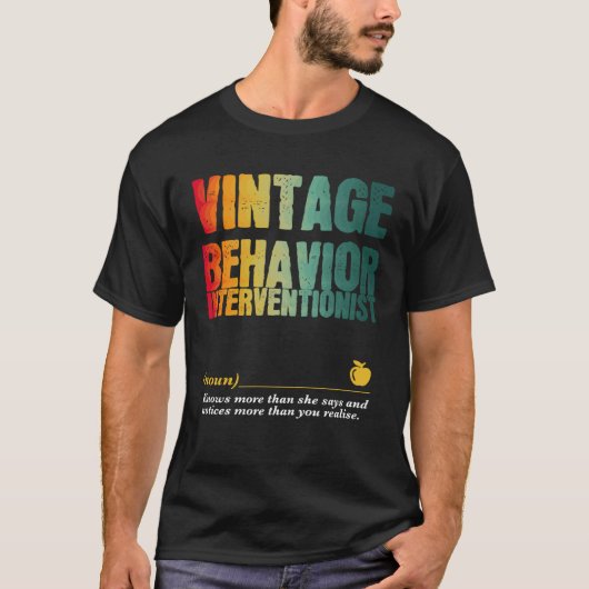 今週に戻る行動の介入者の評価 Tシャツ (正面)