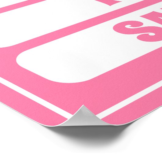 今週の女の子の部屋の可愛い学ピンクの日 ポスター (角)