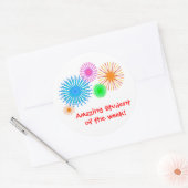 今週の素晴らしい学生! ラウンドシール (封筒)