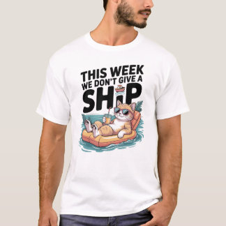 今週はどうでもいいけど 猫が面白い夏 Tシャツ
