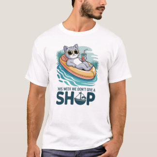 今週はどうでもいいけど 猫が面白い夏 Tシャツ