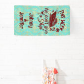 今週は船のカップル与えズ・クルーズ・ドアではない 横断幕 (インサイチュ)