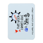 今週は船のドアのク与えルーズキャビンを持たない マグネット (縦)