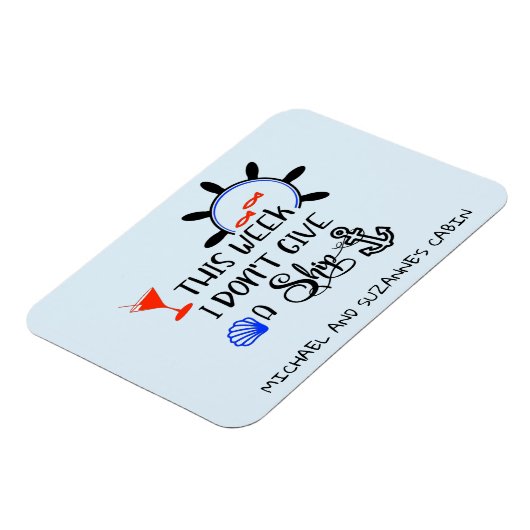 今週は船のドアのク与えルーズキャビンを持たない マグネット (左側)