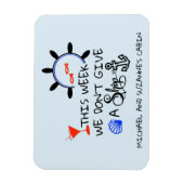 今週は船のドア与えのクルーズキャビンを持たない マグネット (縦)