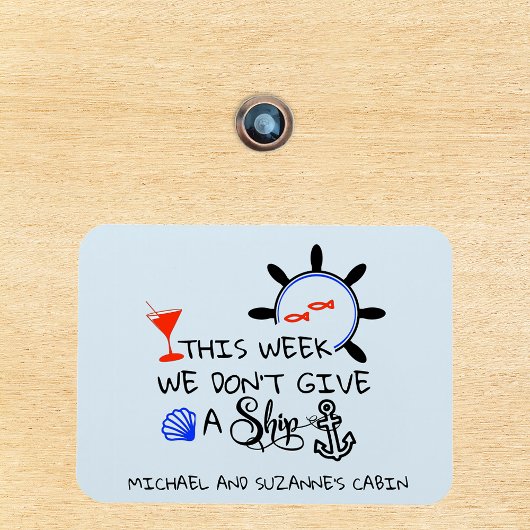 今週は船のドア与えのクルーズキャビンを持たない マグネット