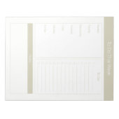 今週を行うには – 毎週のプランナー- Taupe ノートパッド (正面)
