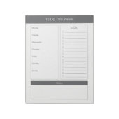 今週を行うには – 週間プランナー- Chakara ノートパッド (回転)