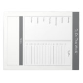 今週を行うには – 週間プランナー- Chakara ノートパッド (正面)