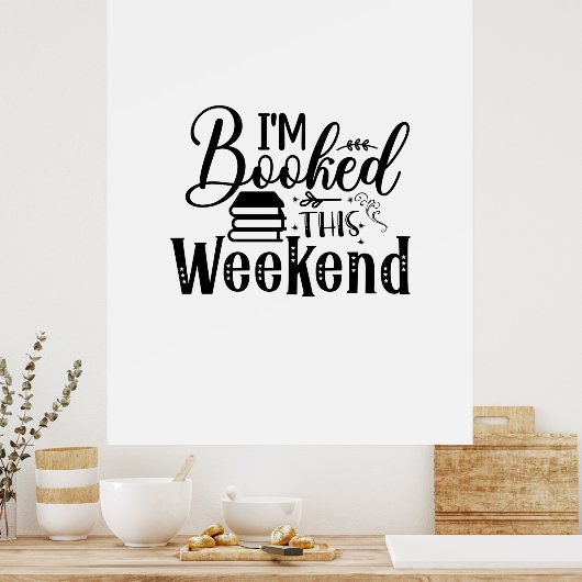 今週末読の予定 ポスター (キッチン)