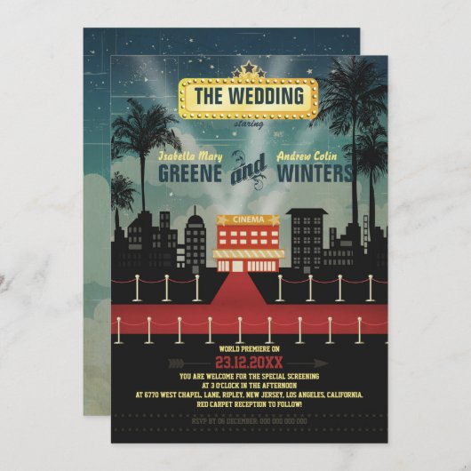 今遊は 招待状 (正面/裏面)