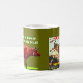 今遊は…牛が雲の上を飛び越えた！ コーヒーマグカップ (中央)