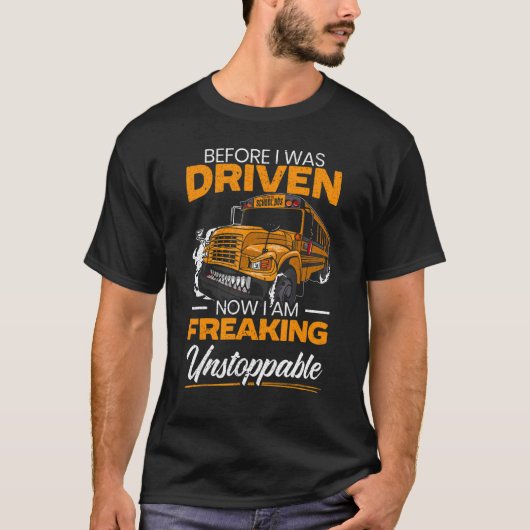 今運転される前に私は何も言い表せない Tシャツ (正面)