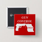 今銃砲規制Pinボタン 缶バッジ (正面&裏面)