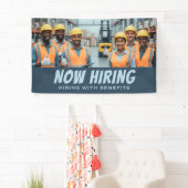 今雇用と福利厚生バナー – カスタム 横断幕 (インサイチュ)