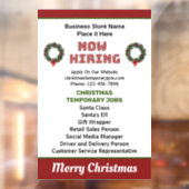 今雇用クリスマスホリデーズジョブカスタムの ウィンドウサイン (シート2)