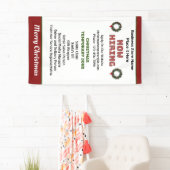 今雇用クリスマスホリデーズジョブカスタムの 横断幕 (インサイチュ)