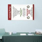 今雇用クリスマスホリデーズジョブカスタムの 横断幕 (トレードショー)