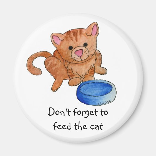 今食べ物を与えは磁石#2 マグネット (正面)