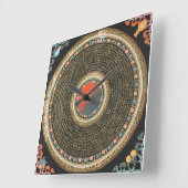 今2時 スクエア壁時計 (傾斜)