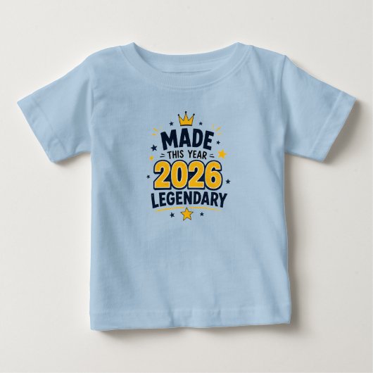 今【令和8年】も伝説の年にしてやる! トドラーTシャツ ベビーTシャツ (正面)