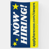 今、採用は私救済たちのチームの就職口に入りたがっています 横断幕 (縦)