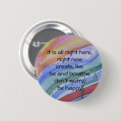 "今"水彩画ボタン 缶バッジ (正面&裏面)