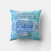 今、私はベッドの時間の祈りの言葉枕リバーシブル クッション (裏面)