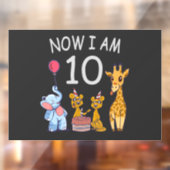 今、私は動物園で10歳の10誕生日である ウィンドウサイン (シート2)