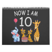 今、私は動物園で10歳の10誕生日である カレンダー (カバー)