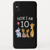 今、私は動物園で10歳の10誕生日である Case-Mate iPhoneケース (裏面)