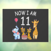 今、私は動物園で11歳の11誕生日 ウィンドウサイン (シート3)