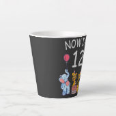 今、私は動物園で12歳の12誕生日である カフェラテマグ (正面)