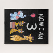 今、私は動物園で3歳の3歳の誕生日である ジグソーパズル (横)